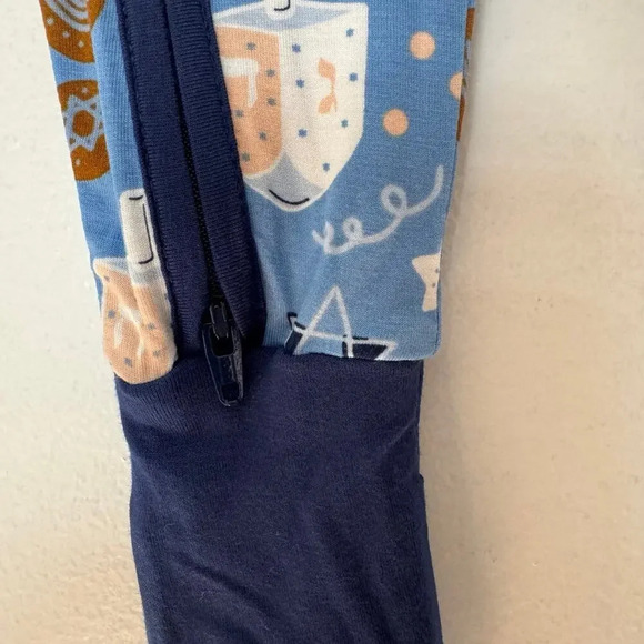 NWT Little Sleepies Footie Bamboo Pajama 0-3 months - double zipper - Picture 7 of 11